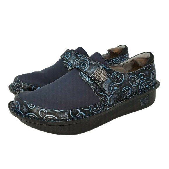 Alegria PG Lite Women’s Galaxy Blue Comfort Shoes sz 37 (US 7–7.5) Nursing Clogs - Picture 1 of 10
